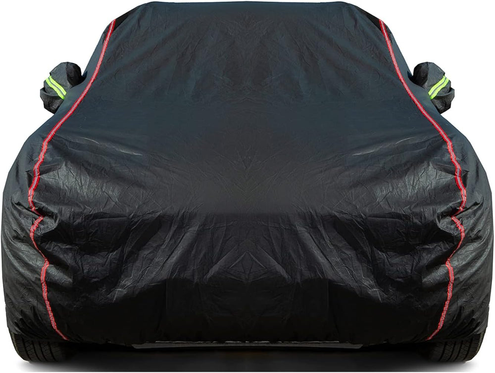 Breathable New Material, Waterproof Car Cover, Locks and Zipper Doors,