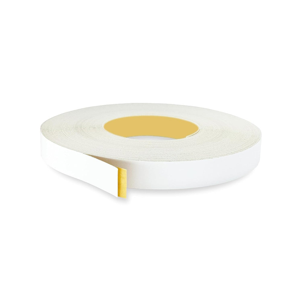 White PVC 7/8 inch x 50 ft Edge Banding Tape Peel Stick Adhesive Edging Venee...