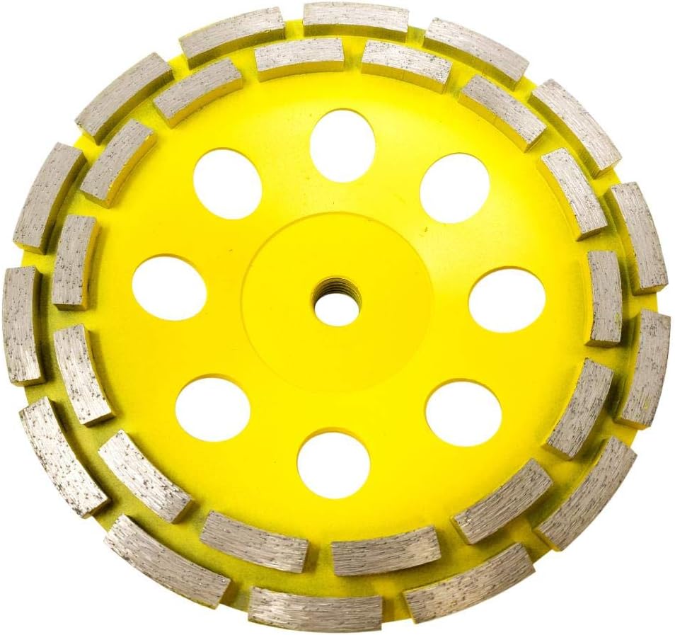CWD205H Concrete Grinding Wheel 7 Inch Double Row Diamond Cup Grinding Grinde...