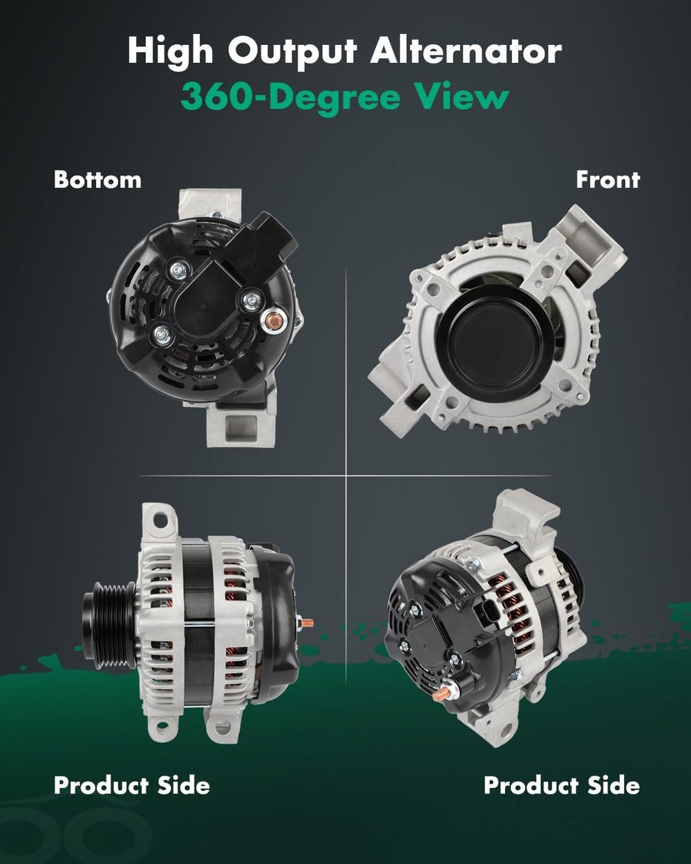 SCITOO 140A V6 New Alternator Fits for Cadillac CTS 3.0L 3.6L 2010-2014