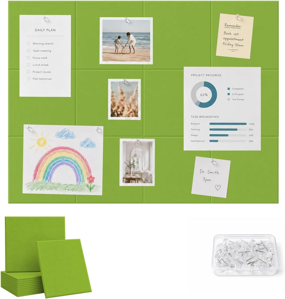 48" x 36" Decorative Bulletin Boards, Large Cork Board Alternative ...