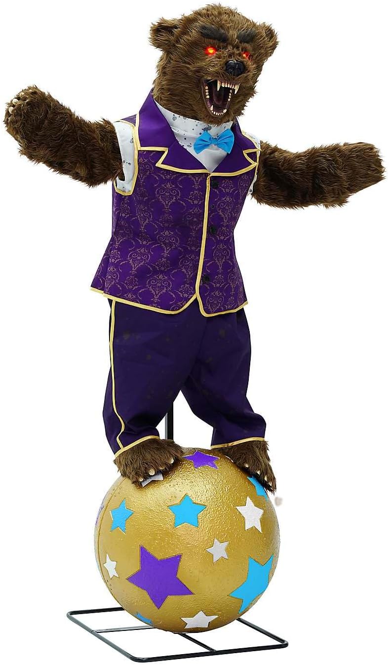 Spirit Halloween, 5 Ft 10 In Barnaby the Bear Animatronic, Halloween Prop