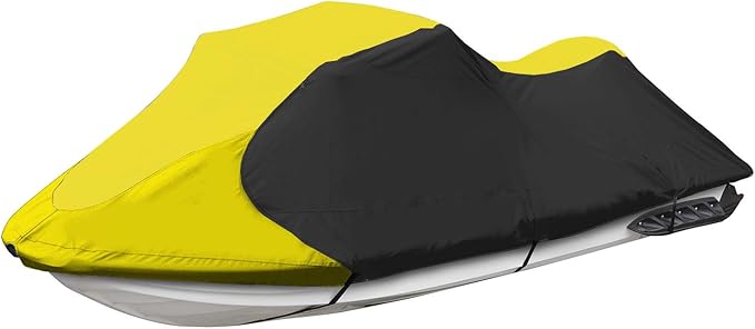 Trailerable Jet Ski Cover, Waterproof Marine Grade 600D Heavy Duty Polyester