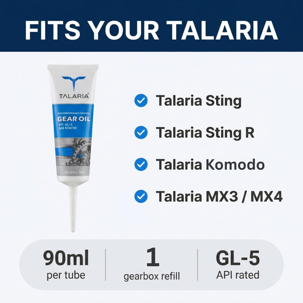 Gear Oil Compatible with Talaria Sting R MX5/MX4/MX3 Komodo, OEM Compatible w...