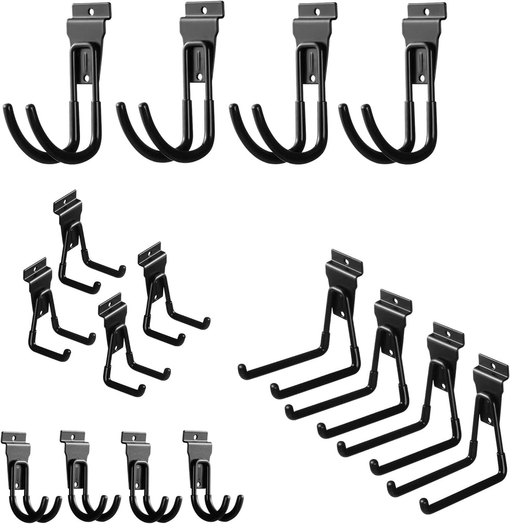 Slat Wall Hanging Hooks, Slatwall Accessories, Slatwall Hooks Assortment (16P...