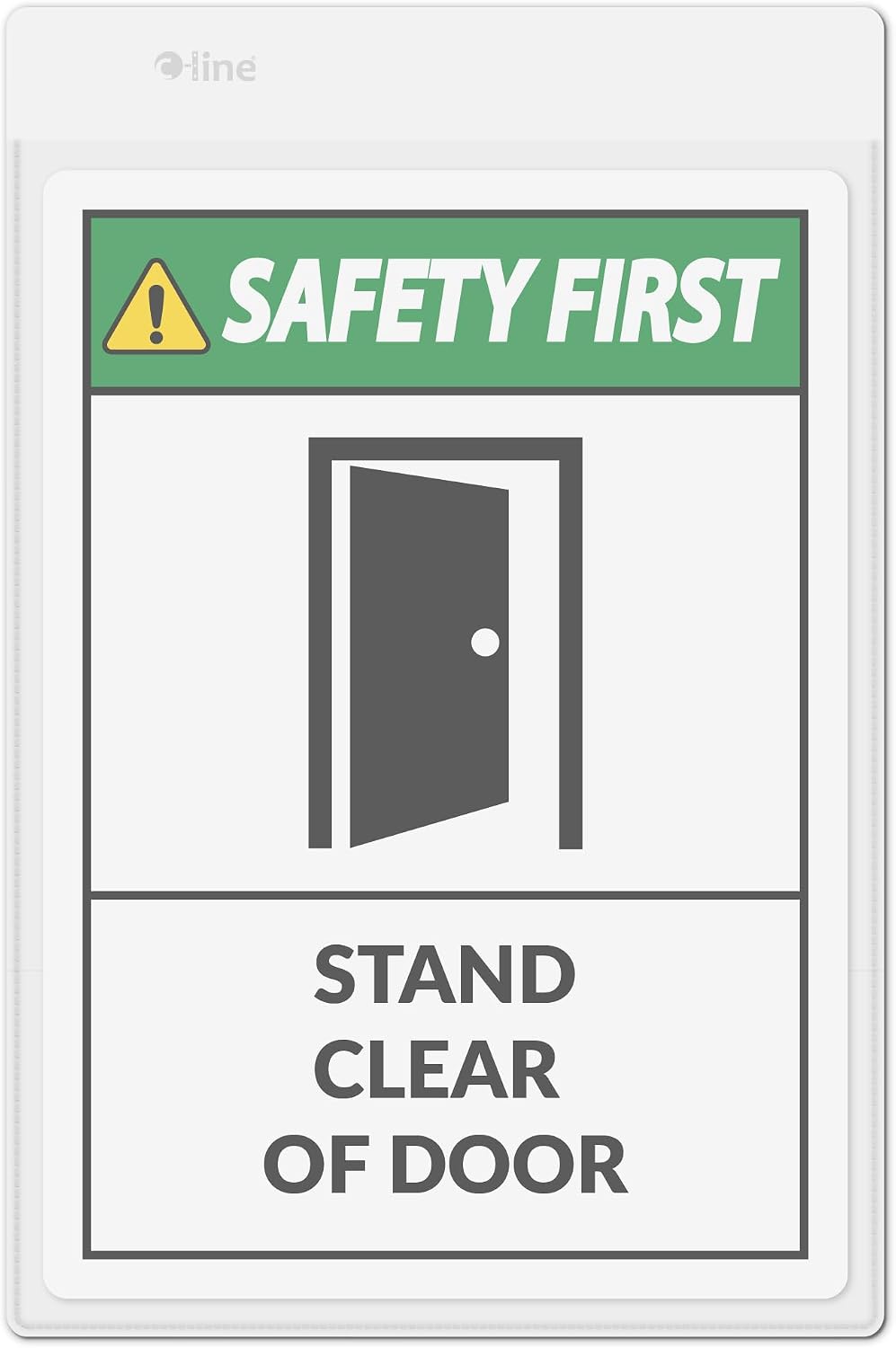 C-Line Clear Shop Ticket Holder, Self-Adhesive, 5 x 8, 50/Bx (70058)
