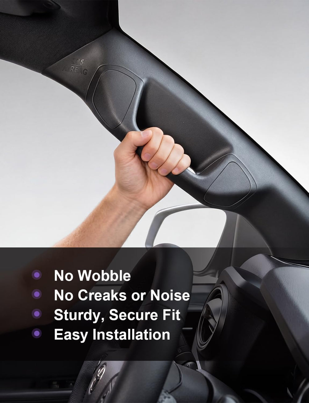 Driver Side A-Pillar Grab Handle for Toyota Tacoma 3rd Gen 2016-2023, OEM-Sty...
