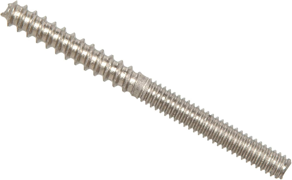 Hillman Hanger Bolts, 3/8-16 x 4in, 6 Pack, Stainless Steel