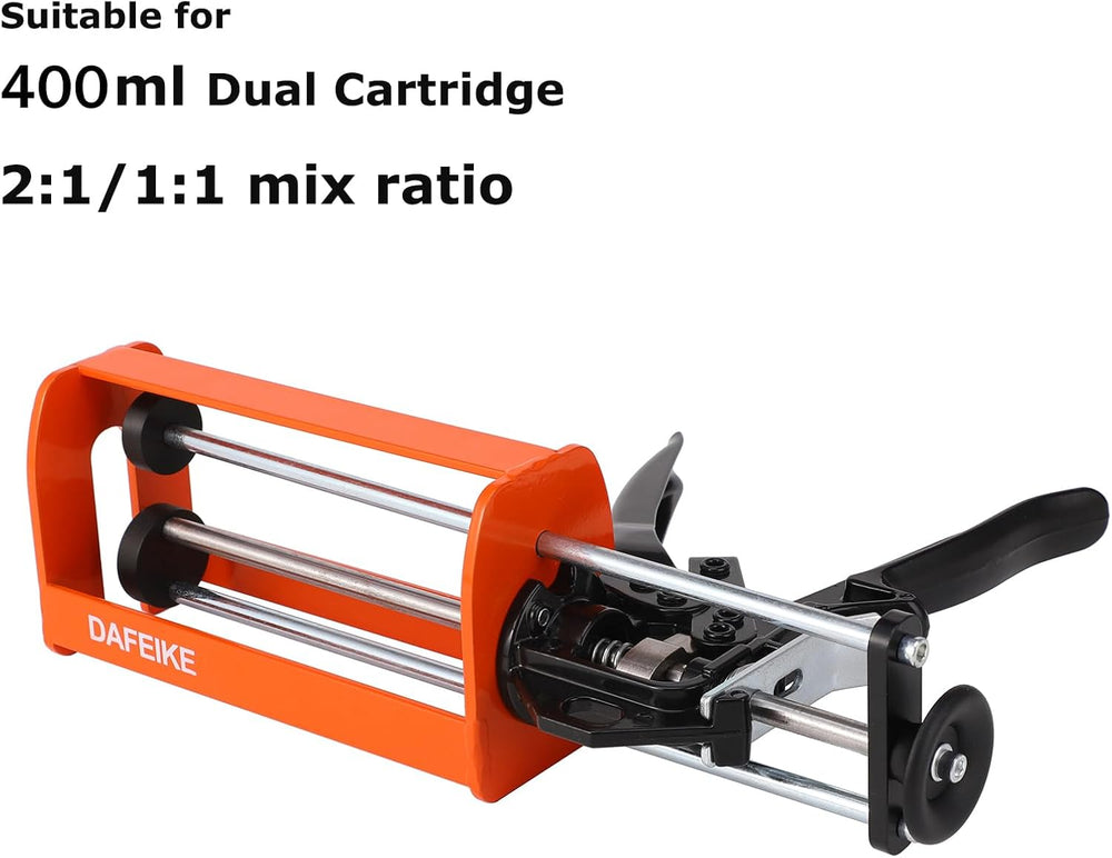 400ml Epoxy Gun Dual Component Caulking Gun Manual Double Cartridge Caulk Gun...