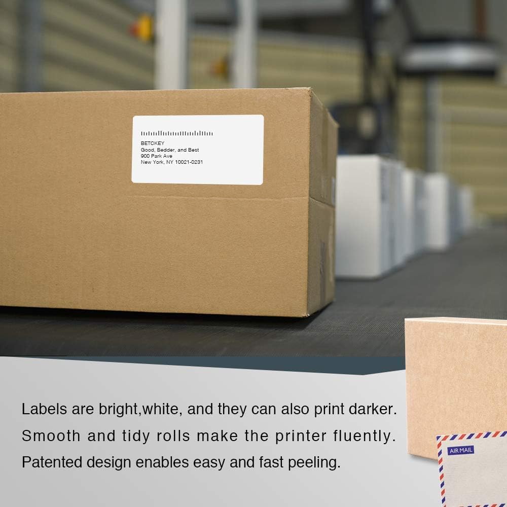 BETCKEY - Replace for DYMO 30323 (2-1/8" x 4") Shipping Labels [10 ...