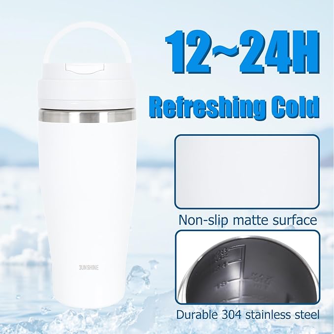 Ice Shave 2-in-1 Stainless Steel Vacuum Tumbler & Cordless Blender - 28oz