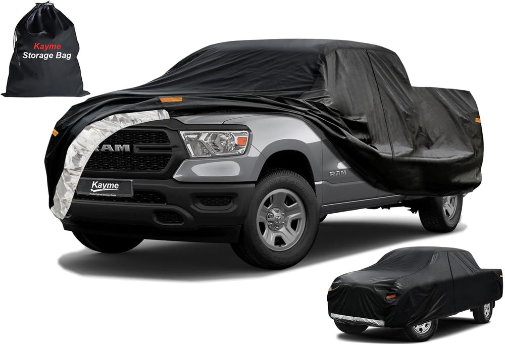 Kayme Truck Cover Custom Fit Dodge Ram 1500 Quad Cab Short Bed. Full Exterior