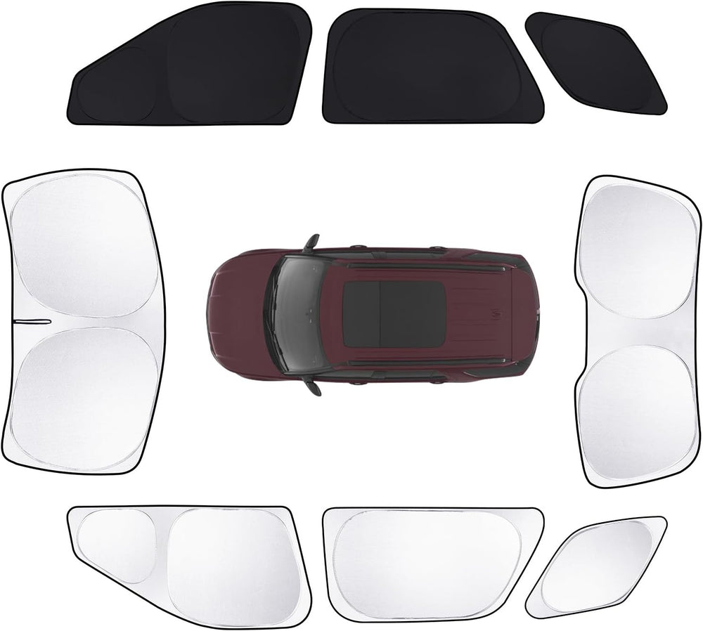 8pcs Car Window Shades for Ford Explorer SUV 2011-2019 Accessories, Windshield