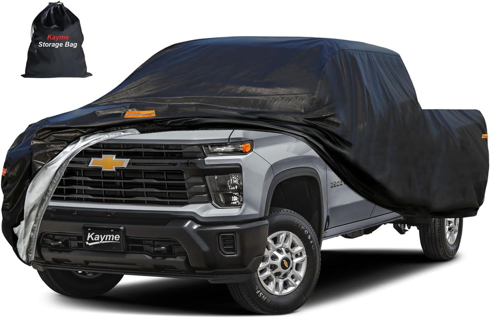 Kayme Full Size Truck Cover Waterproof All Weather, Heavy Duty Outdoor Pickup