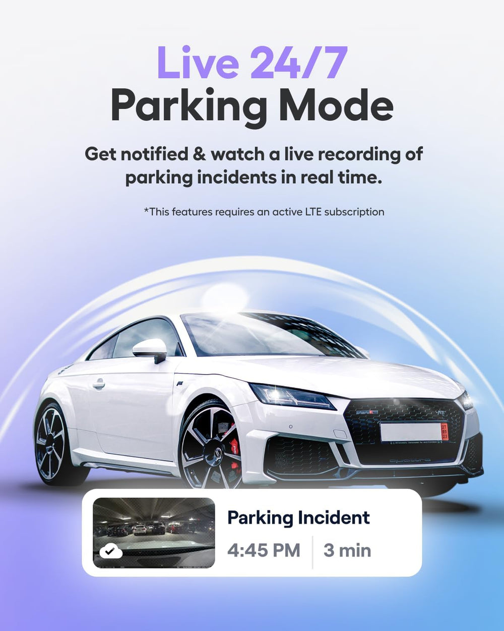 beam2 Dash Cam - 2K QHD LTE Connected Unlimited Cloud Storage Live Streaming ...