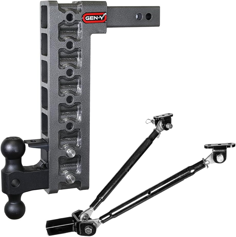 GEN-Y Hitch Mega-Duty 15" Drop Hitch Ball Mount 2" Receiver 16,000 ...