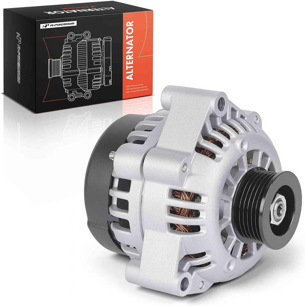 A-Premium Alternator, 12V 100A 6-Groove Clutch Pulley Clockwise