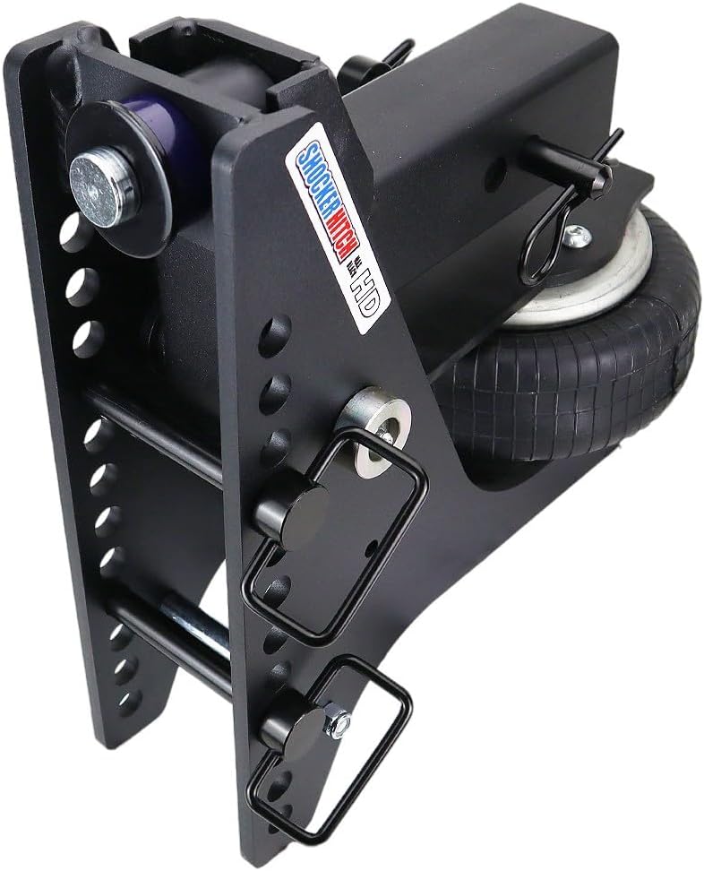 Shocker HD Max Black Super Drop Air Hitch with Sway ControlBlack Combo 2&quot...