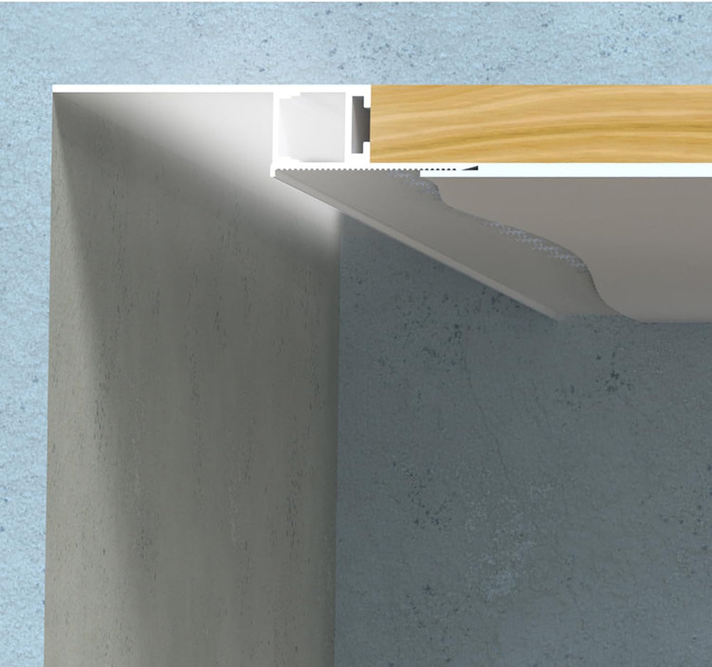 Plaster LED Channel,White Drywall LED Strip Light Channel 4x2m