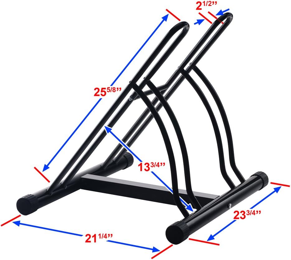 Bike Rack – Dual Bicycle Stand for Mountain, Road, or Kid’s Bikes – Indoor or...