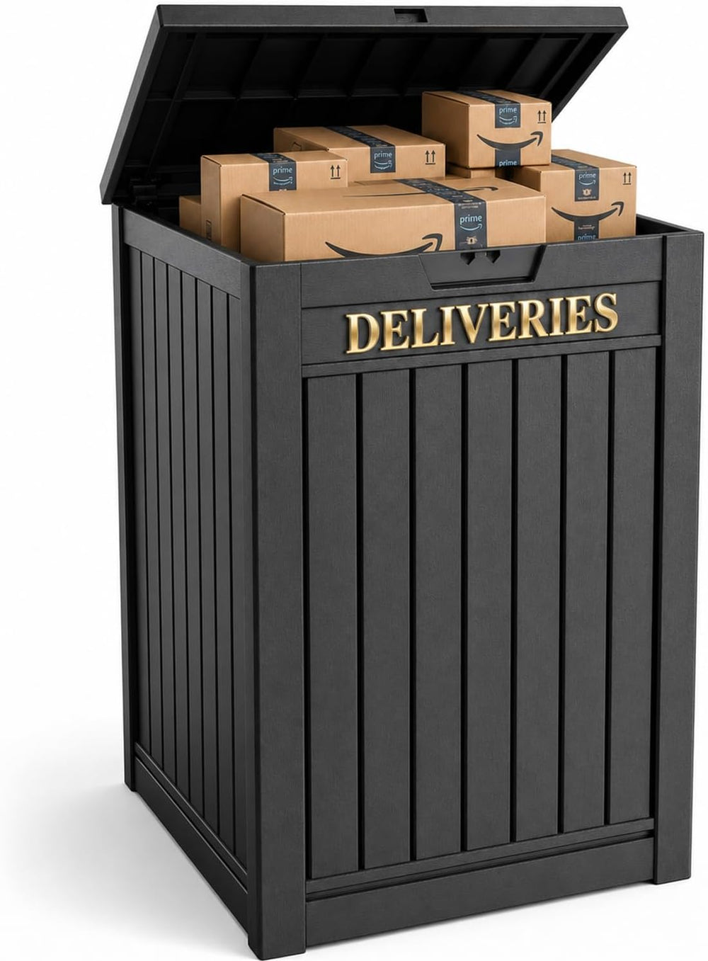 EasyUp Package Delivery Boxes for Outside, 90 Gallon Outdoor Storage Deck Box...