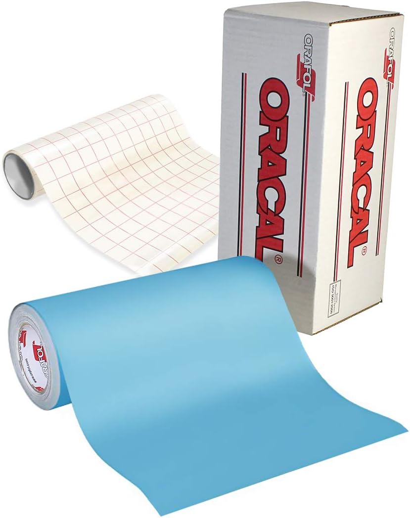 ORACAL Oramask 813 Low-Tack Paint Stencil Vinyl Roll Bundle (50ft x 1ft w/Tra...
