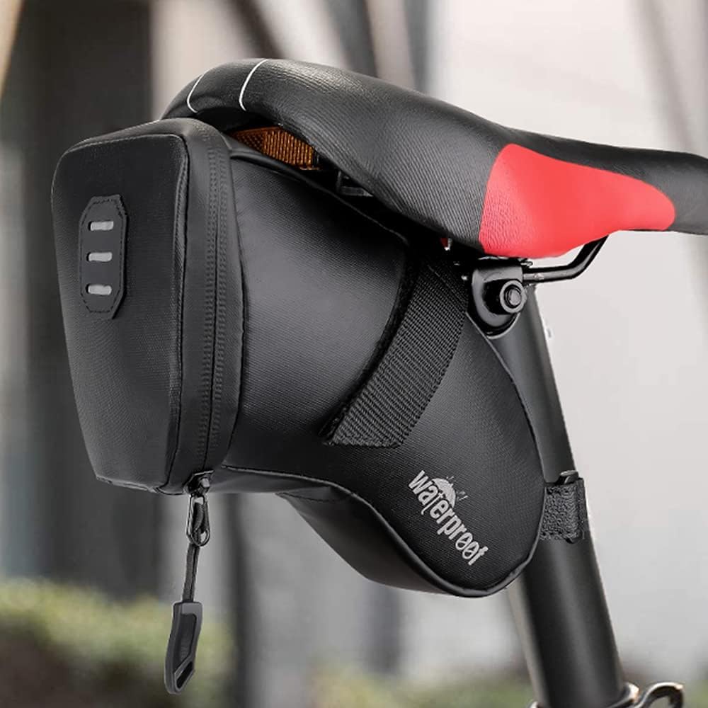 WOTOW Bike Tyre Repair Kits, Waterproof Bicycle Saddle Bag & 120 Psi Mini...
