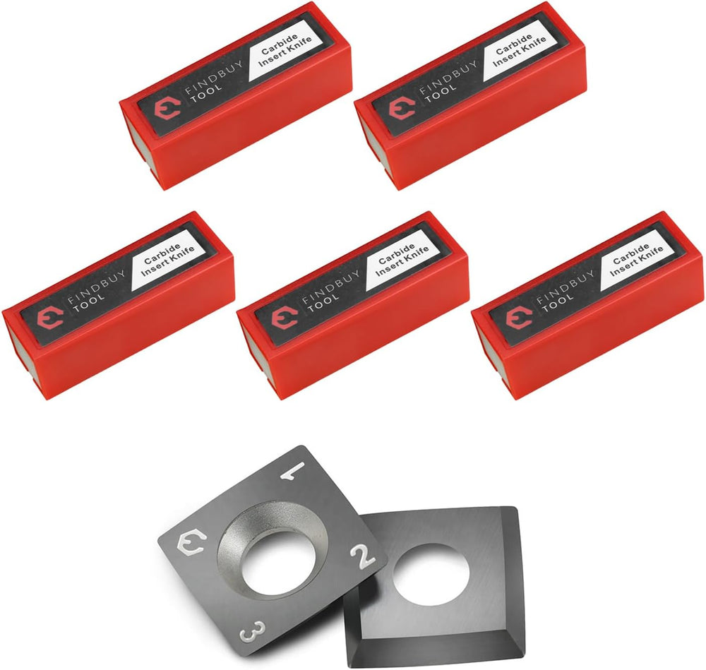 Findbuytool Carbide Inserts cutters (15x15x2.5mm-30°-R150-4R0.5) Insert for W...