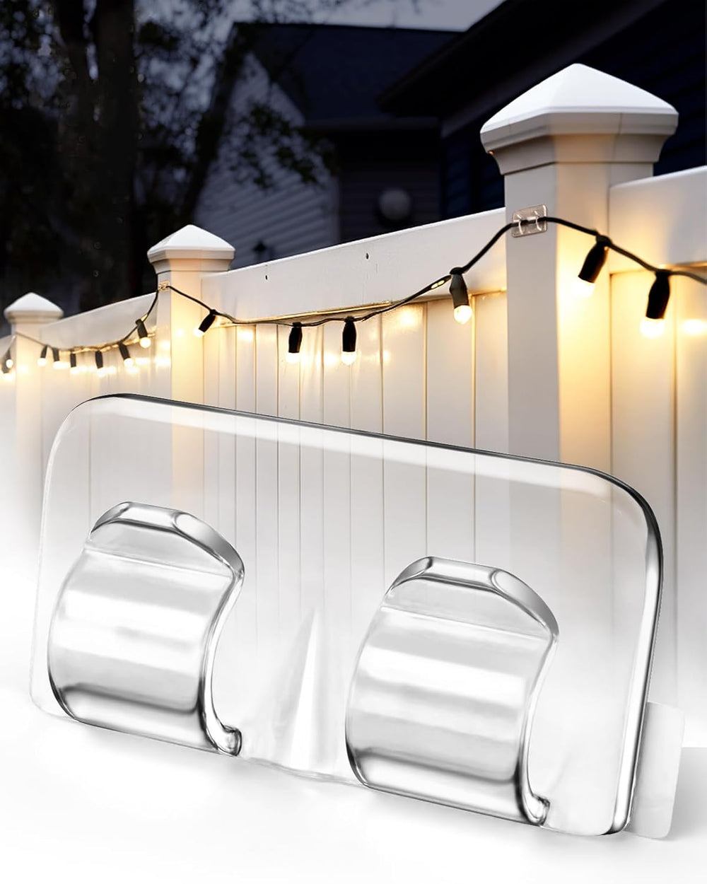 Hetyue Hooks for Outdoor String Lights Clips: 70Pcs Heavy Duty Light Hook