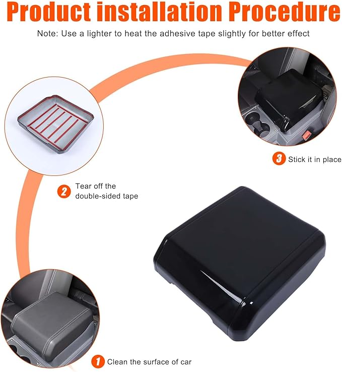 Armrest Box Cover Center Console Pad Compatible
