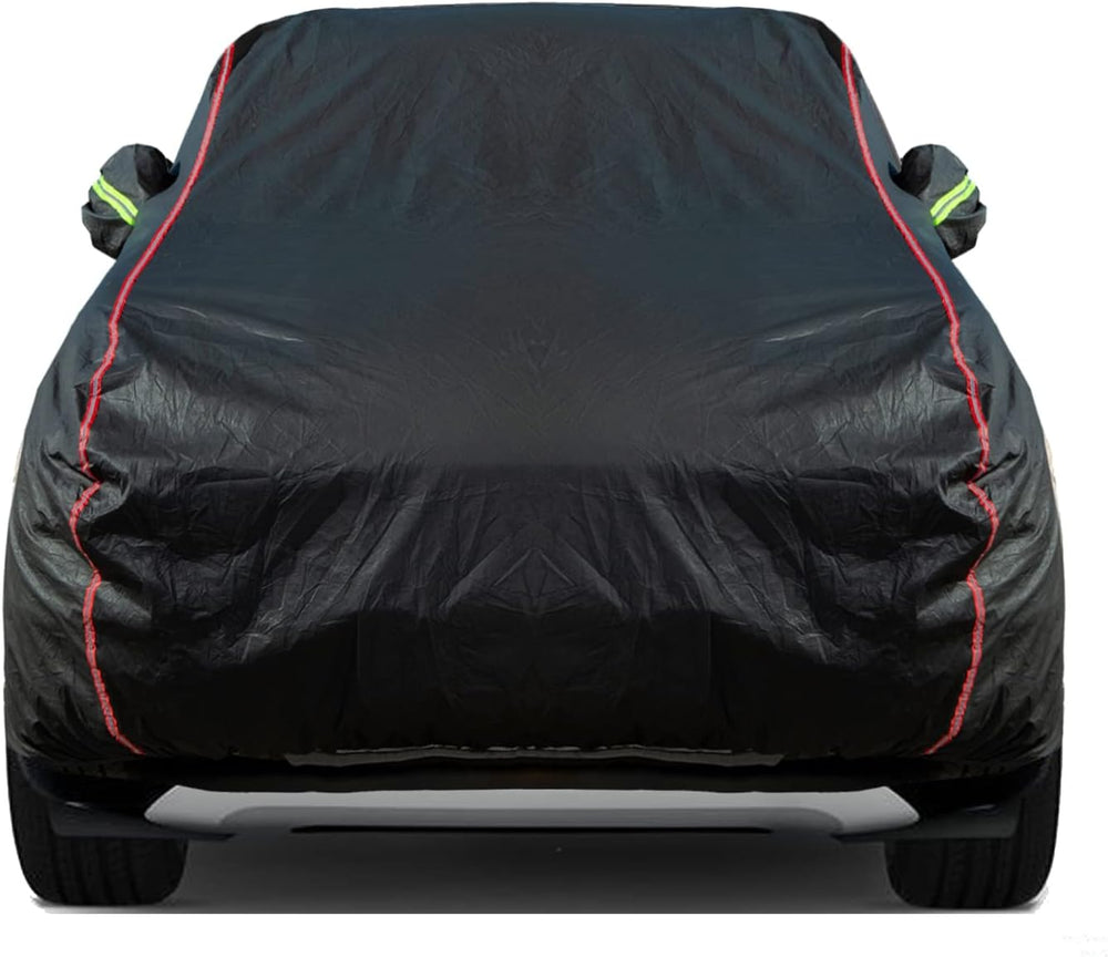 Breathable New Material, Waterproof Car Cover, Locks and Zipper Doors,