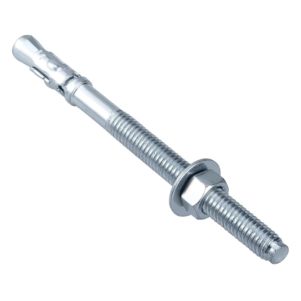 Party Animals 3/8 x 5 Inch Wedge Anchor, 50 PCs Zinc-Plated Industrial Anchor...