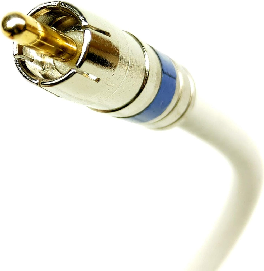 PHAT SATELLITE INTL - RCA Audio Cable, Bare Copper 18 AWG Solid Core Center C...
