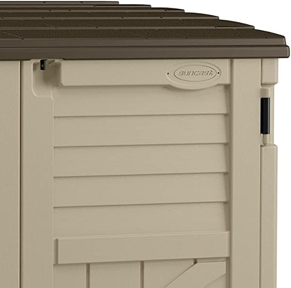 Suncast Horizontal Shed, Compact Outdoor Storage System, 34 Cu. Ft. Capacity,...