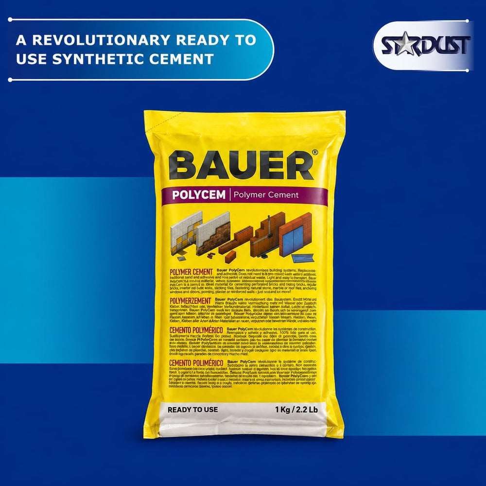 Bauer Instant Polymer Cement for Concrete, Stone, Tile & Brick, White