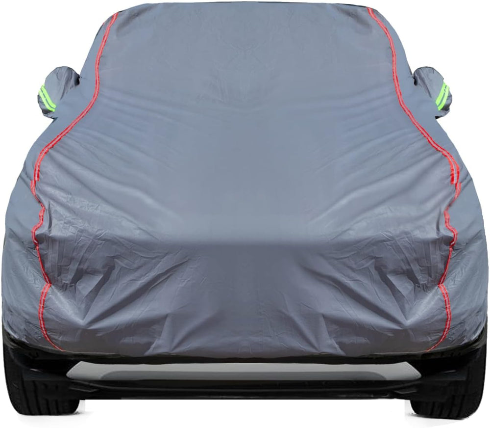 Breathable New Material, Waterproof Car Cover, Locks and Zipper Doors,