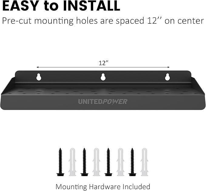 UNITEDPOWER Screwdriver Holder, Wall Mount Storage Rack Organizer