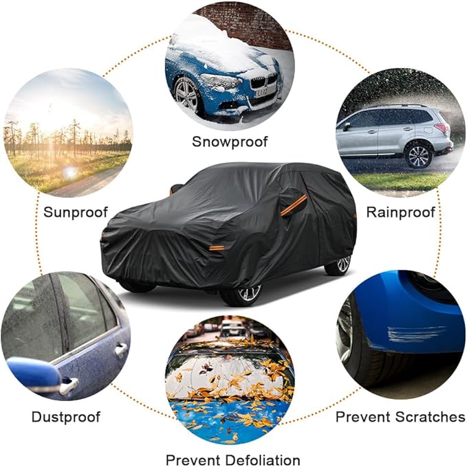 Kayme 7 Layers SUV Car Cover Custom Fit