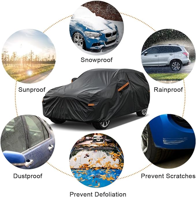 Kayme 7 Layers SUV Car Cover Custom Fit