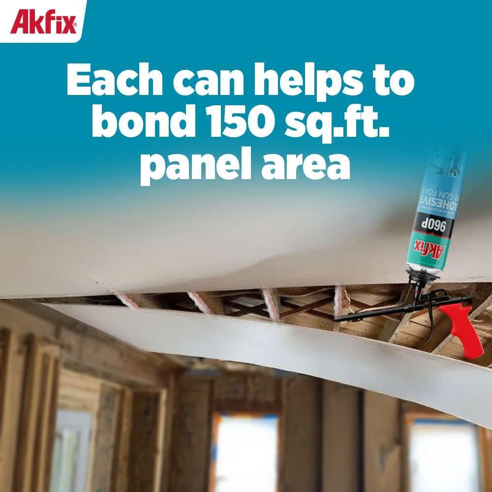 Akfix 960P Foam Board Adhesive with Strong Bonding (2x24 Oz) | Construction A...