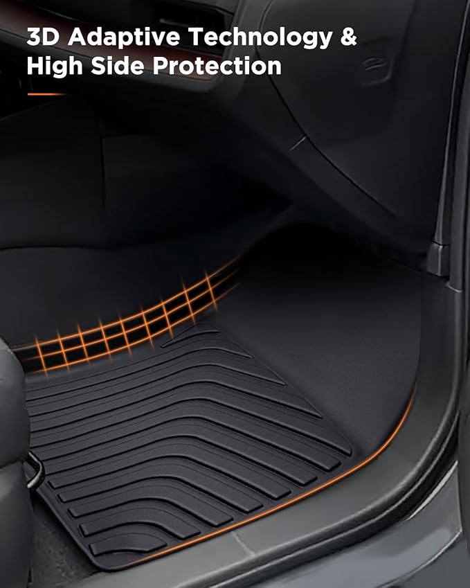 Floor Mats Cargo Liner for Toyota Prius 2023 2024 2025, All Weather Car Floor