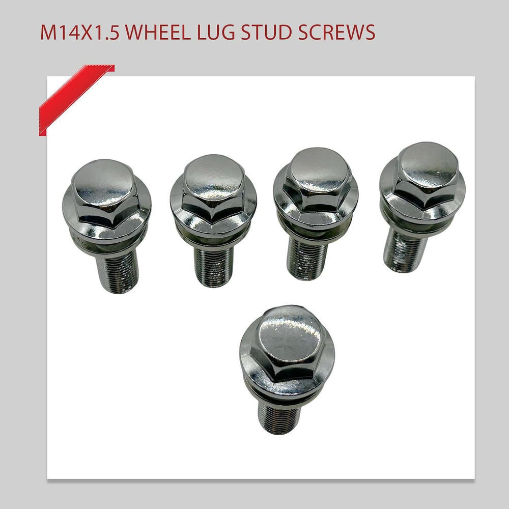 5Pcs M14x1.5 Wheel Lug Stud Bolts for Volvo XC60 V60 S80 31423735 | for Volvo...