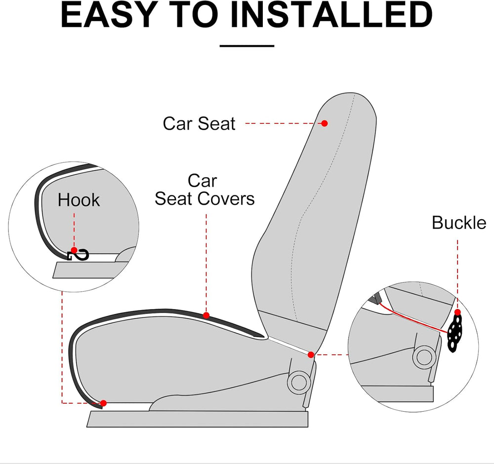 Comfortable Car Seat Covers Universal Back/Brench Seat Coves for Car Accessor...