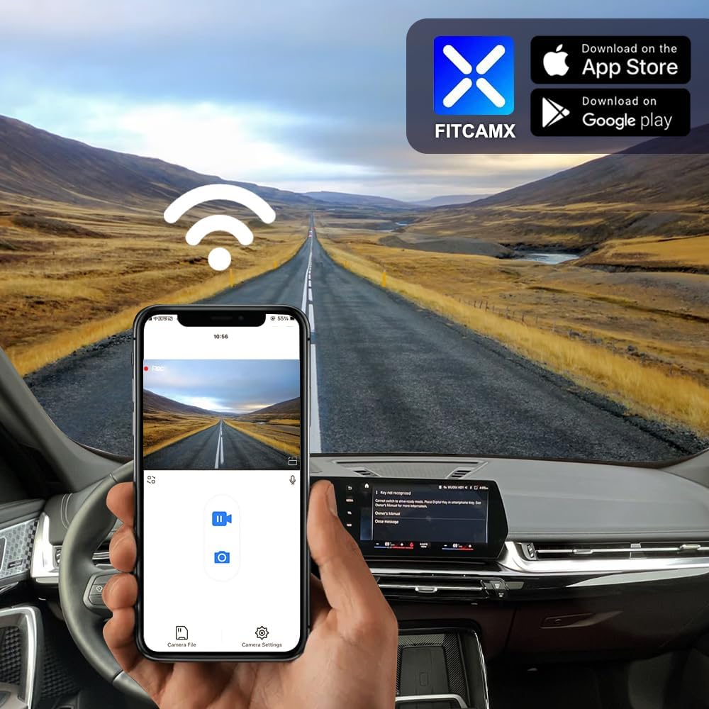 Fitcamx 4K Dash Cam Suitable for Porsche 911 992 Cayenne 9YA 9Y0 9Y3 Panamera...