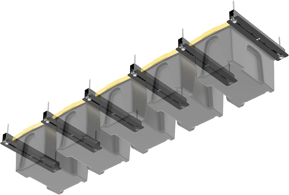 TORACK Garage 16" Studs Ceiling Bin Storage Rack, Overhead Tote Storage ...