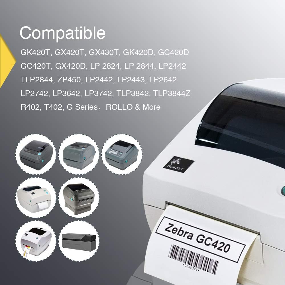 BETCKEY - 4" x 5" (102 mm x 127 mm) Thermal Labels, [10 Roll/3500 L...