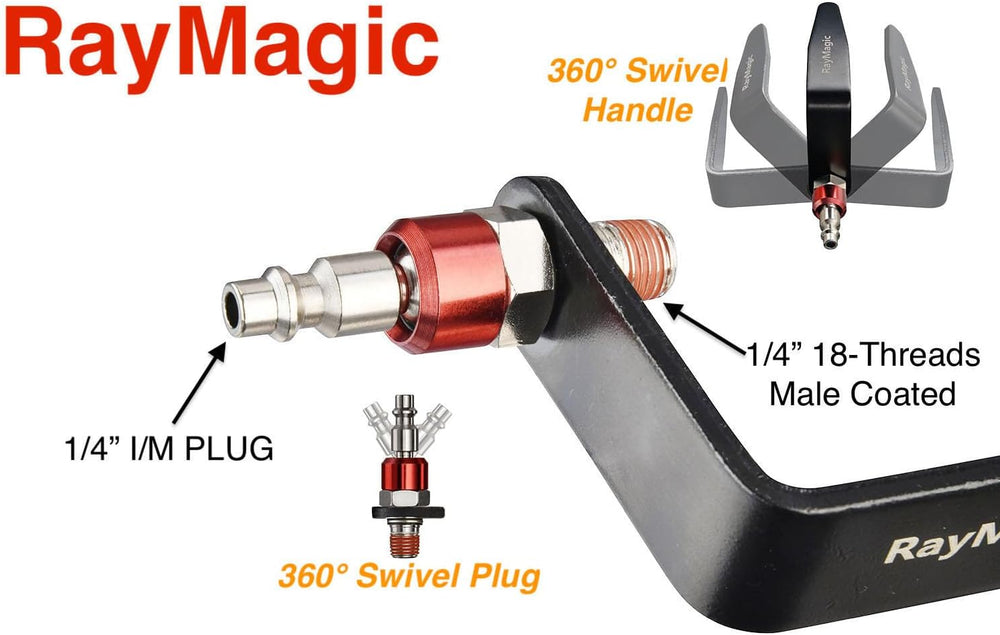 RayMagic Steel Pneumatic Tool Rafter Hook Hanger, Lightweight, Durable,Reusab...