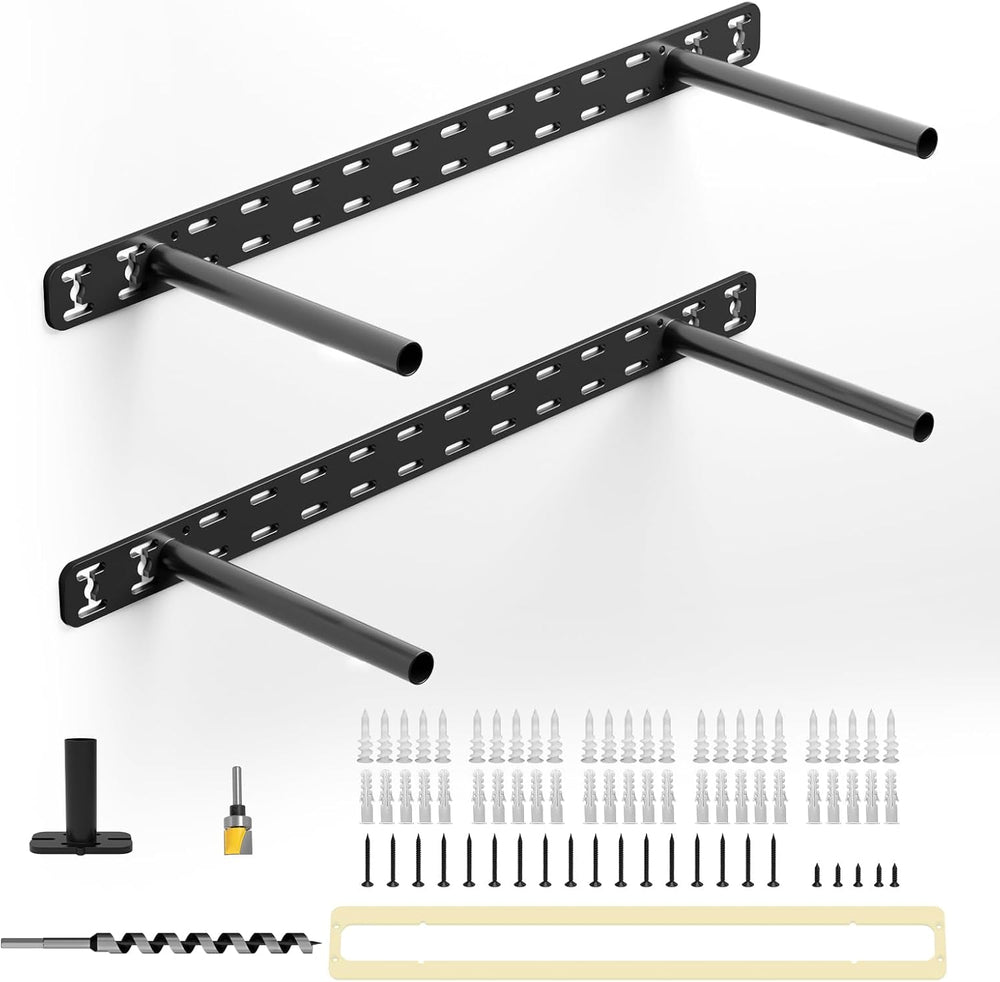 2pcs Floating Shelf Hardware Heavy Duty Hidden Shelf Brackets Support,Wall Mo...