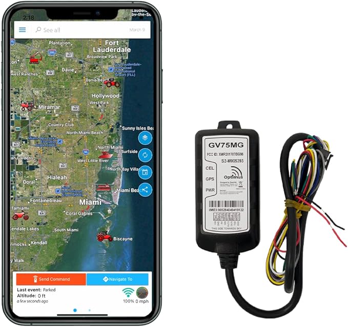 Optimus GV75MG Waterproof Wired GPS Tracker