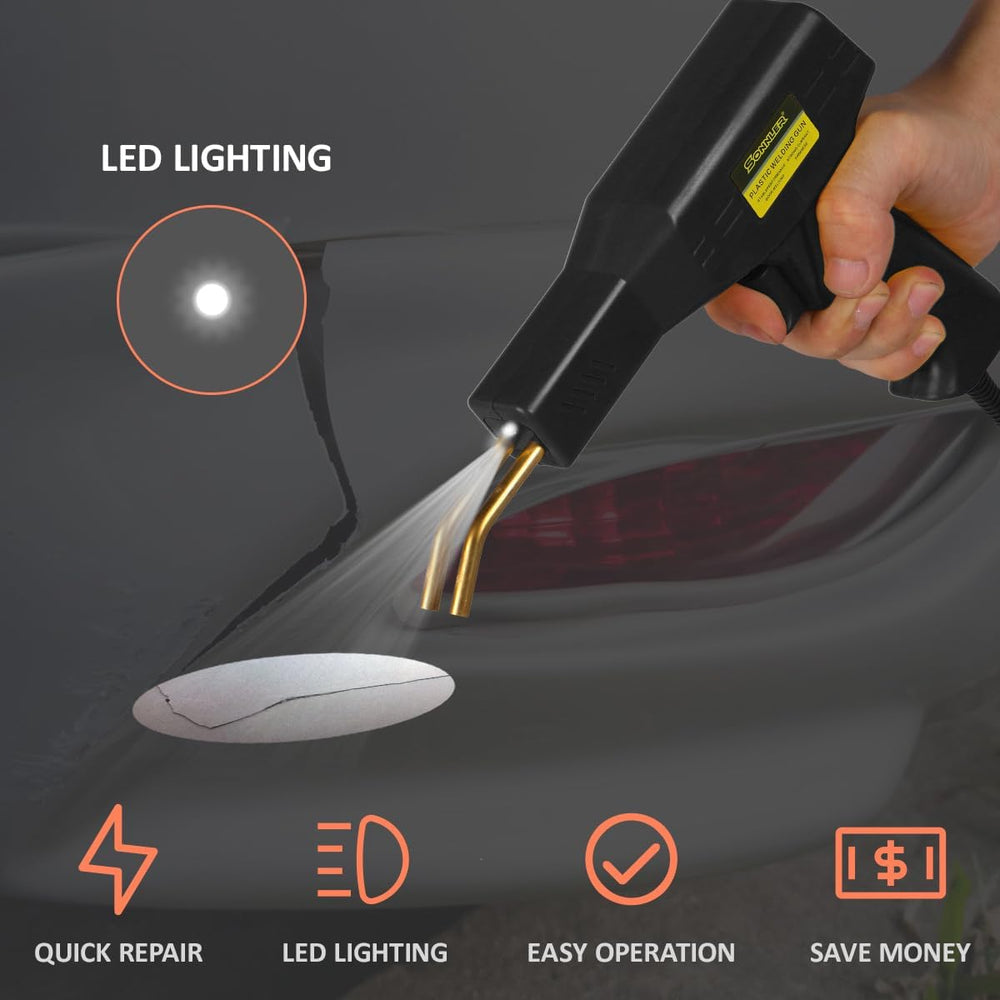 Plastic Welder,2 in 1 Plastic Welding Kit,Hot Stapler Car Bumper Repair Kit